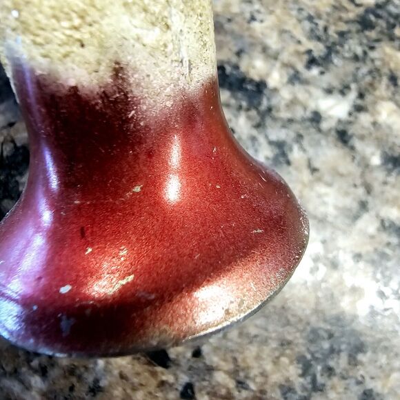 5 Vintage Glitter Snowy Metal Bells Christmas Tree Ornaments w/handle & clapper - Picture 10 of 11